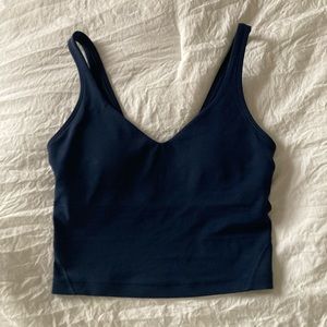 navy blue align tank size 0
